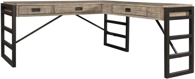 aspenhome® Grayson Cinder Gray L-Shaped Desk-2