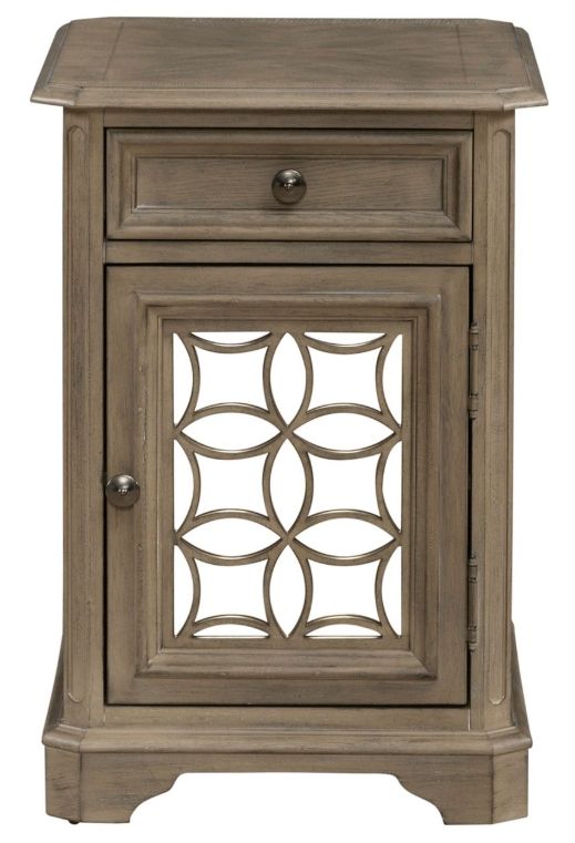 Liberty Furniture Magnolia Manor Weathered Bisque Chairside Table-2