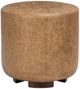 Classic Home Millo Sedona Brown Leather Ottoman-0