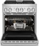 JennAir® NOIR™ 30" Stainless Steel Pro Style Dual Fuel Range-1
