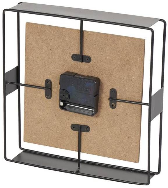 Deco Marche Black Square Open Frame Clock-2