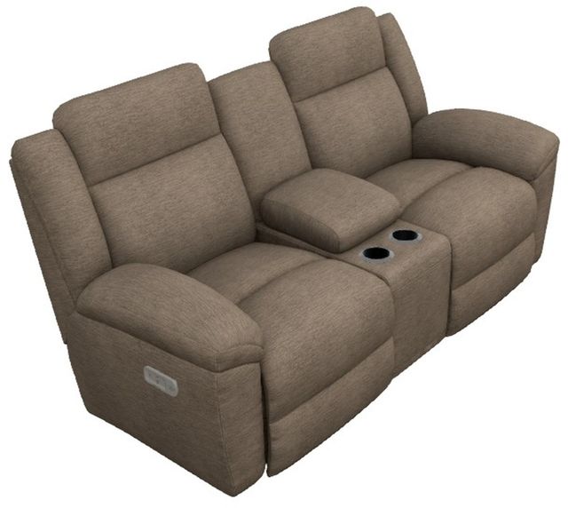 La-Z-Boy® Joel Brownstone Power Reclining Loveseat with Console and Headrest-2