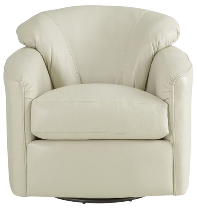 Craftmaster® Customizable CM Leather Swivel Glider Chair-1