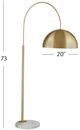 Bassett Mirror Caldwell Brass/ White Floor Lamp-3