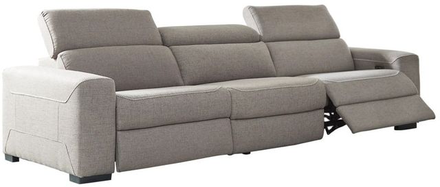 Signature Design by Ashley® Mabton 3-Piece Gray Power Reclining Sofa-0