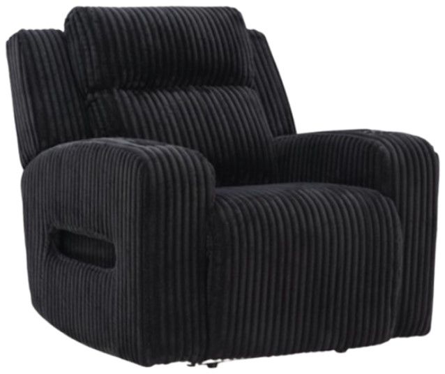Signature Design by Ashley® TwinBrooke Black Power Recliner with Adjustable Headrest-0
