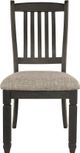 Signature Design by Ashley® Tyler Creek Black/Grayish Brown Slat Back Dining Side Chair-1