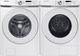 Samsung White Front Load Washer & Electric Dryer Laundry Pair-0