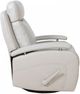 BarcaLounger® Duffy Gable Dove Leather Manual Swivel Glider Recliner-4