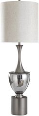 Harp & Finial® Ward Pewter/Smoke Table Lamp-0