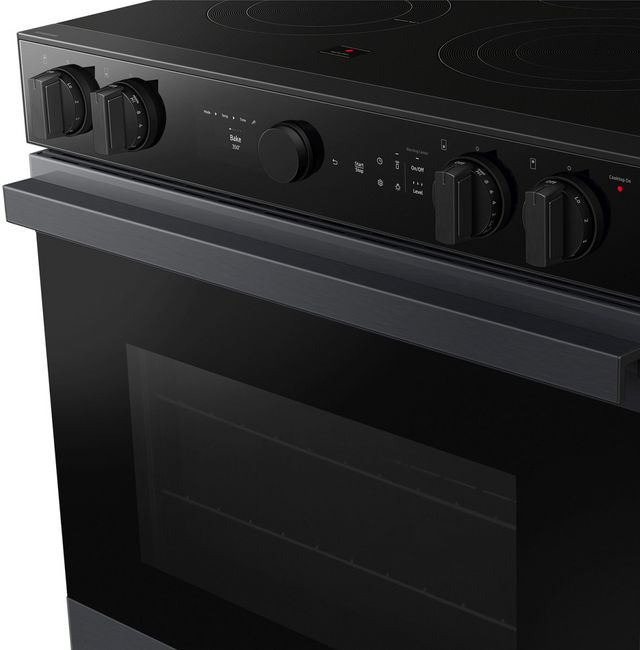 Samsung Bespoke 30" Matte Black Steel Slide In Electric Range-6