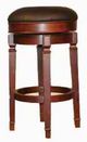 ECI Furniture Nova Black/Distressed Walnut Swivel Stool-0