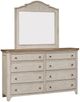 Liberty Furniture Farmhouse Reimagined 4-Piece Antique White/Chestnut Queen Bedroom Set-3