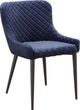 Moe's Home Collection Etta Dark Blue Dining Arm Chair-0