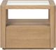 Four Hands Shiloh Glass Top End Table with Sandy Oak Base-5