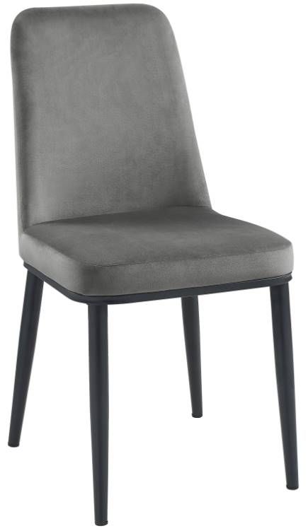Homelegance® Salerno Gray/Black Dining Side Chair-0