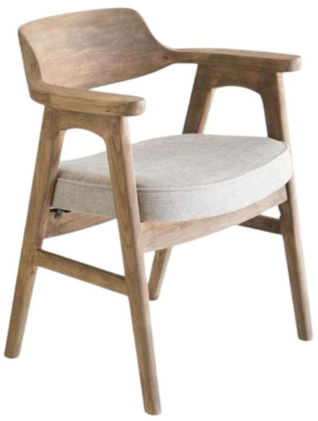 Nest Home Collections Wagner Anew Gray/Natural Arm Chair-0