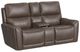 Flexsteel® Carter Cappuccino Power Reclining Loveseat with Console-0