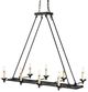 Currey & Company Houndslow Satin Black Rectangular Chandelier-0