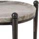 Uttermost® Nahunta Gray Accent Table with Dark Bronze Base-5