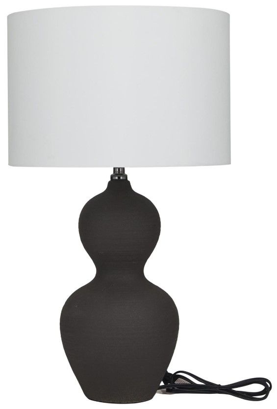 Deco Marche Black Gourd Style Base Table Lamp-1