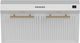 FORNO® Bari Espresso 30" White Under Cabinet Range Hood -1