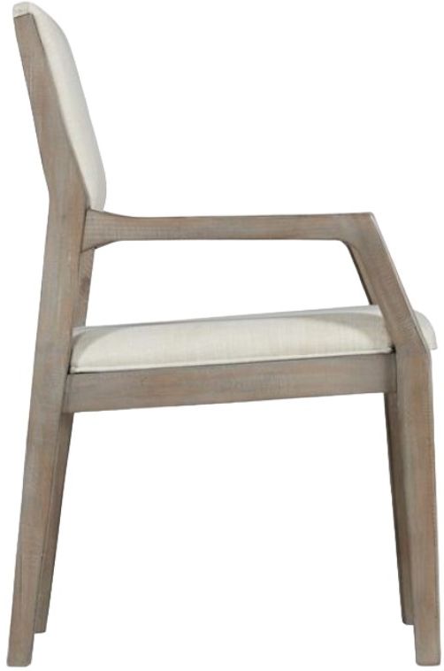 Riverside Furniture Intrigue 2-Piece Gray/Hazelwood/White Upholstered Dining Arm Chair Set-2