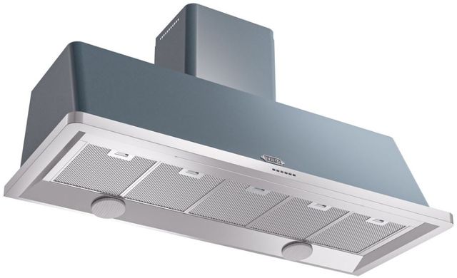 Ilve® Majestic II 60" Blue Gray Wall Mounted Range Hood-1