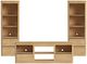 Elements International Rosalie 3-Piece Natural Entertainment Unit with 71" TV Console-0