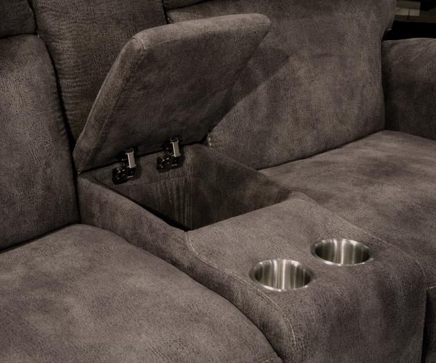 Catnapper® Tranquility Pewter Power Lay Flat Reclining Sofa-1