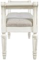 Signature Design by Ashley® Realyn Antique White Accent Bench-1