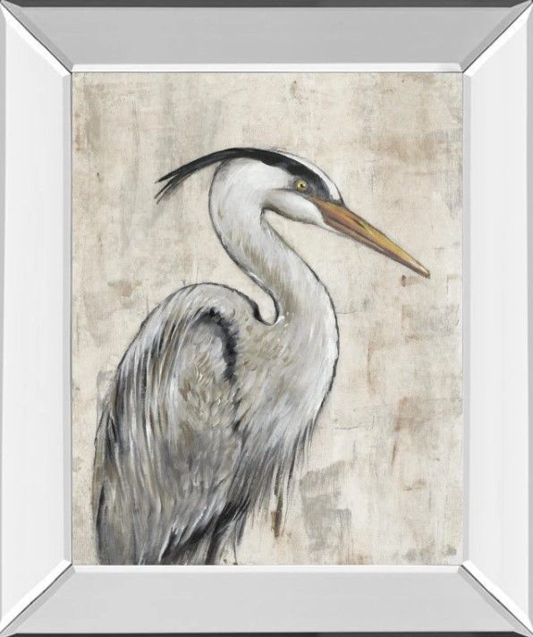 Classy Art Grey Heron I by Tim OToole Wall Art-0