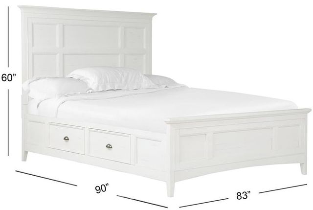 Magnussen Home® Heron Cove Chalk White California King Storage Panel Bed-2