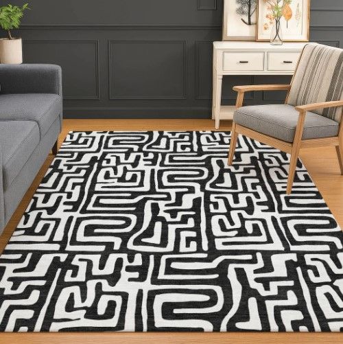 Dalyn™ Rug Company The Reserve TR1 Black 5'x8' Area Rug-4