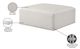 Meridian Furniture Cube Cream Vegan Leather Ottoman-3