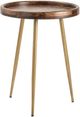 Crestview Collection Bengal Manor Silva Medium Brown Accent Table with Brass Base-0