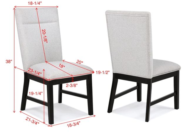 Crown Mark Sebastian Gray Side Chair-2