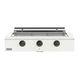 Caliber™ Rockwell Social 48" 3-Burner Matte White Built-In Natural Gas Grill with Pewter Hardware-0