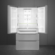 Smeg 36 in. 22.5 Cu. Ft. Fingerprint-Proof Stainless Steel Counter Depth French Door Refrigerator-4