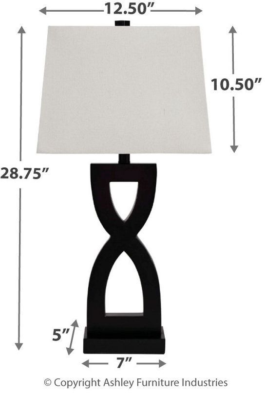 Signature Design by Ashley® Amasai Black Table Lamp-1