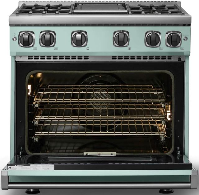 Viking® 7 Series 36" Splash Pro Style Natural Gas Range with Griddle-1