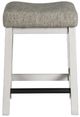 Intercon Drake French Oak/Rustic Gray 18" Backless Stool-1