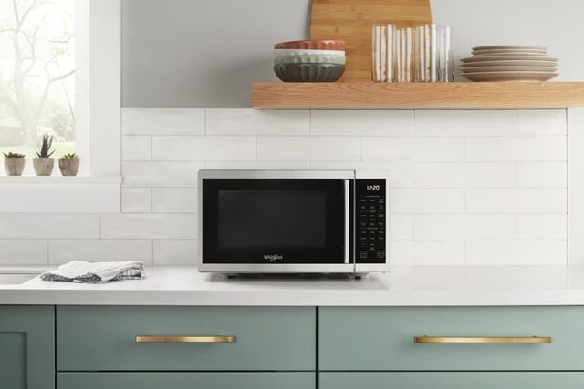 Whirlpool® 0.9 Cu. Ft. Heritage Stainless Steel Countertop Microwave-7