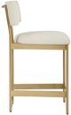 Uttermost® Apsley Gold/White Counter Stool-4