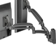 Chief® Kontour™ Black K1S 2 Monitors Dynamic Slatwall Mount-1