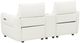 Michael Amini® Mia Bella 3-Piece Snow White Leather Power Reclining Sectional with Storage Console-4
