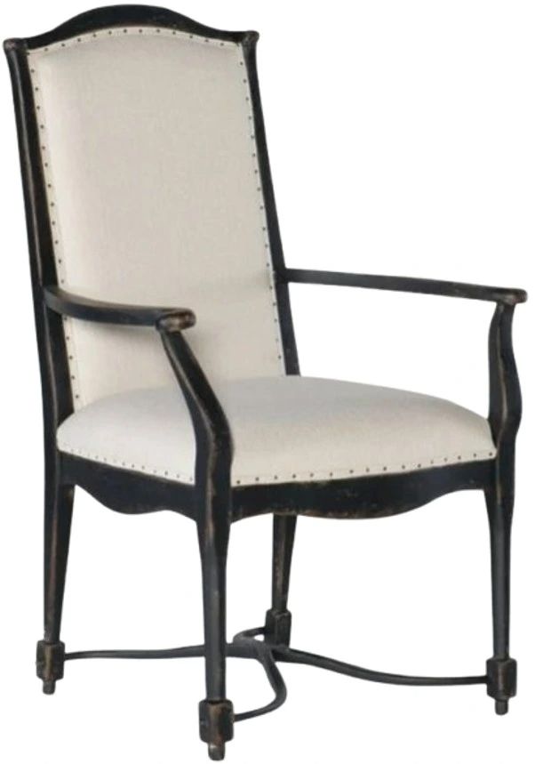 Hooker® Furniture Ciao Bella Black/Tuscan White Dining Arm Chair-0