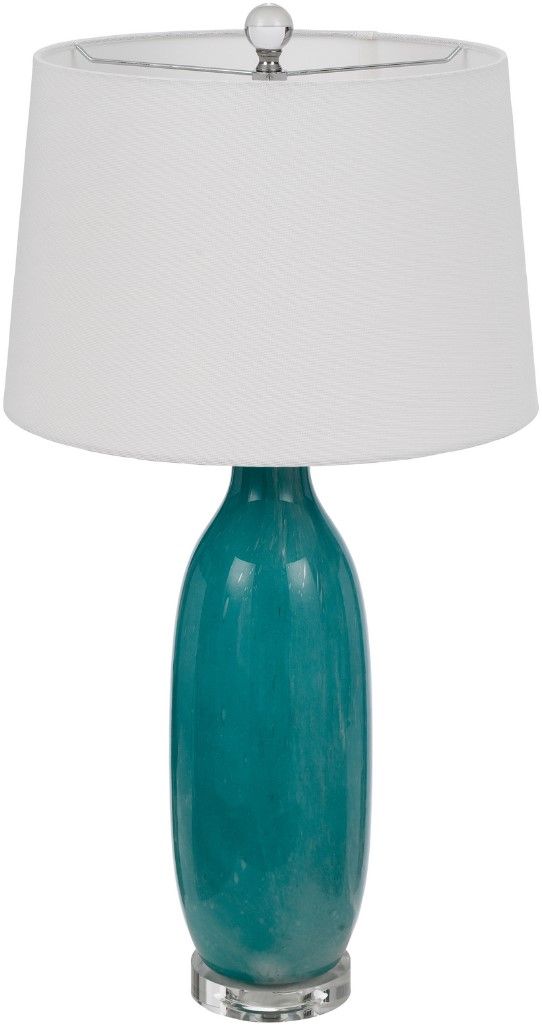 Cal® Lighting & Accessories Cullman 2-Piece Aqua Table Lamp Set-1