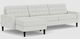 EQ3 Customizable Reverie 2-Piece Low Armrest Sectional Apartment Sofa with Left Hand Facing Grand Chaise-4