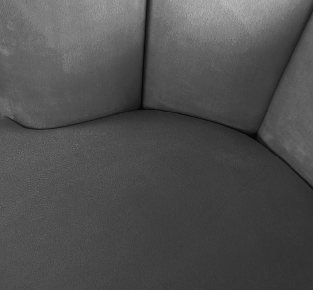 Meridian Furniture Lily Grey Velvet Swivel Chair-3